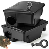 Mysora front view bait station showing secure closed box and discreet profile