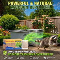Mysora pouches along garden edge preventing animal damage to plants