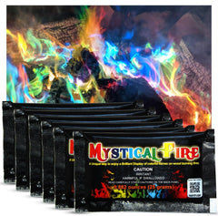 Mystical Fire front packaging showing 50-pack and bold branding for easy storage