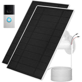 Mytions solar panel front view showing compact panel and mounting bracket for reliable charging