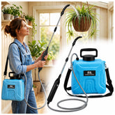 Mytium front view of cordless electric plant waterer showing compact design and ease