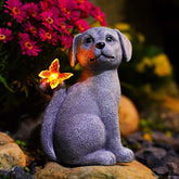 Nacome dog statue front view showing decorative detail and curb appeal