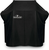 Napoleon cover front view showing snug fit and weather protection benefit