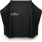 Napoleon cover fitted on Rogue 425 showing full front protection and secure straps