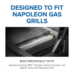 Napoleon smoker box side profile illustrating length and capacity benefit