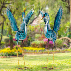 Natelf side profile showing wing shape and poised heron silhouette benefit