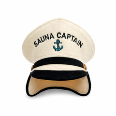 Natural Textile Captain White front view showing unisex trapper shape and protective fit
