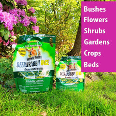 Nature's MACE applied around flowerbed creating a visible barrier
