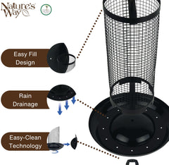 Nature's Way seed tray with drain holes demonstrating fresh-seed protection and drainage