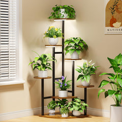 Nedechom front view corner stand showing tiered display and space saving