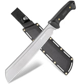 NedFoss machete front view showing full tang and balanced profile for durability