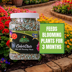 Nelson ColorStar label detail highlighting nutrient list and feeding duration benefits