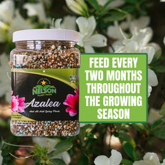 PREMIUM CRAFTED EST. 1983 NELSON PLANT FOOD granules texture shows slow-release feed
