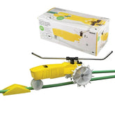 Nelson Rain Train front view showing sprinkler ready-to-use and durable operation