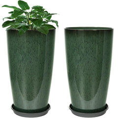 Neoaider front view tall planter showing size and elegant profile for curb appeal