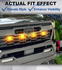 NEOXIST installed on Tacoma front view enhancing visibility and style