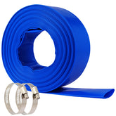 NetLea front view showing 2 inch 50ft hose and included clamps, durable solution