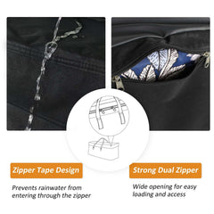 NettyPro dual zipper with tape showing easier access and weather protection