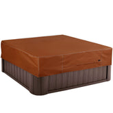 NettyPro front view on square hot tub protecting cover surface