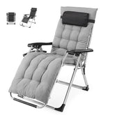 NEWBULIG front view of zero gravity chair showing full recline comfort