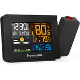 Newentor front panel display showing time and temperature, easy bedside readability