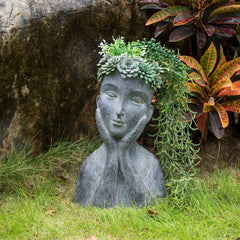 Newman House Studio front view of face planter showing sculptural benefit
