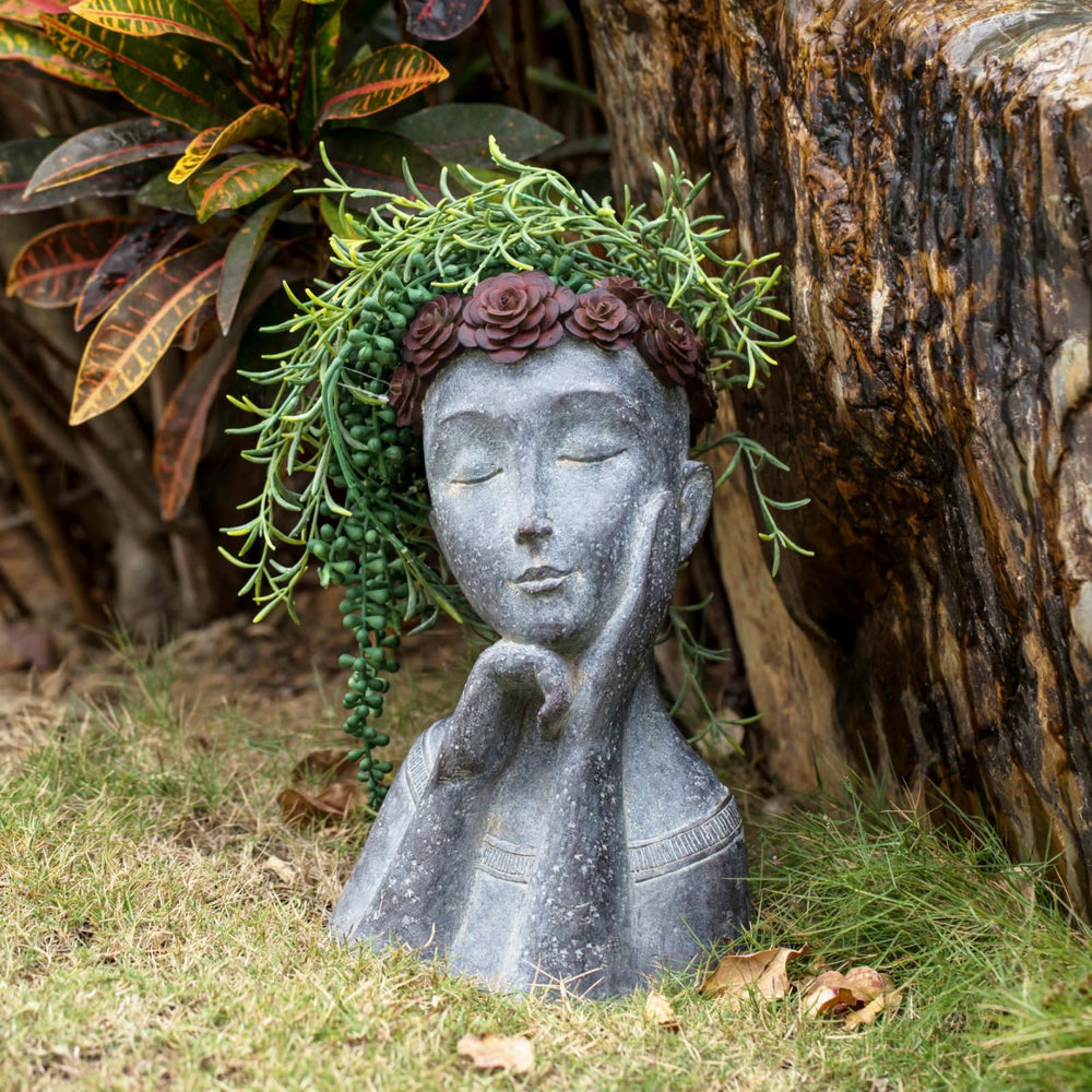 Newman House Studio front view showing face planter as statement decor