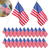 Newwiee front view of 2x3 ft classroom flag showing clear stars and stripes for vibrant classroom display