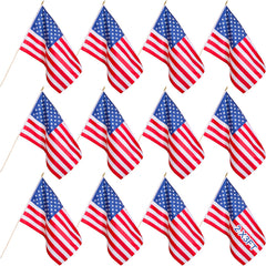 Newwiee front view of 2x3 ft flag showing full patriotic design and clear colors