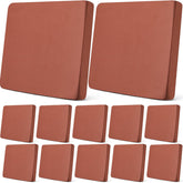 Newwiee front view of light coffee cushion covers showing neat coordinated set and protection