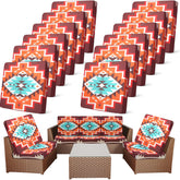 Newwiee front packaging showing multicolor cushion covers and quantity benefit
