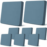 Newwiee packaged eight gray-blue covers showing quantity and neat fold benefit