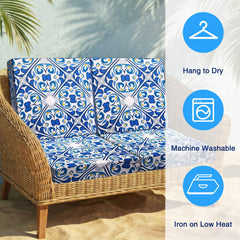 Newwiee cushion fit comparison illustrating how covers adapt to 20–27 inch cushions