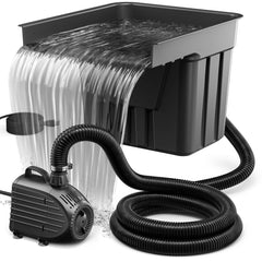 NFESOLAR front view waterfall box showing compact design and easy concealment