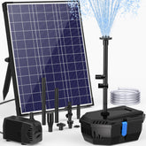 NFESOLAR solar panel and pump front view showing durable construction and easy setup