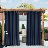 NICETOWN front panels navy blue showing full-length coverage and curb appeal