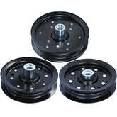 NIDAIFEI front view of three replacement idler pulleys, shows fit and completeness