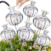 NiHome front view of six cactus glass globes showing decorative and practical design