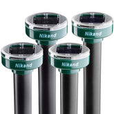 NIKAND front packaging showing 4-pack repellent stakes and key features for easy setup