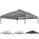 NINAT canopy top front view showing grey fabric and neat seams, durable shade