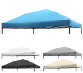 NINAT canopy top front view showing full blue coverage and clear fit benefit
