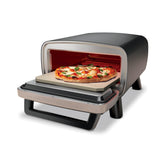Ninja MO201 front closed showing compact outdoor oven and weather‑resistant build benefit