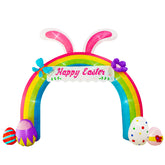 NiSotieb front view of 12ft Easter archway creating festive entrance