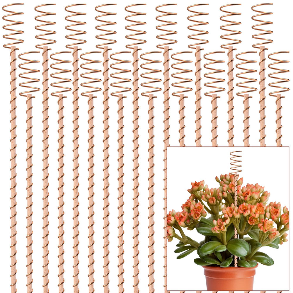 NizHome front packaging showing 18 copper electroculture stakes and benefits