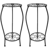 NOAMOO front view assembled plant stand showing compact corner display benefit