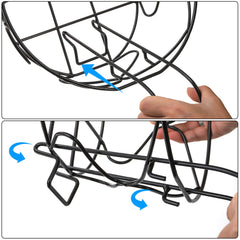 Noamus close-up of detachable double hook illustrating easy tool-free installation advantage