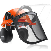 NoCry front view showing hard hat with visors for full head protection