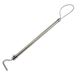 nomal front view of pig catcher pole showing sturdy build and portability