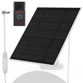 Nooukut solar panel front mounted on entry wall showing sleek profile and neat installation benefit