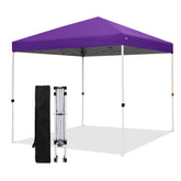 northroad front view canopy in purple showing full shade benefit